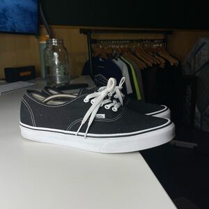 Vans Authentic shoe in the black and white mens 11.5